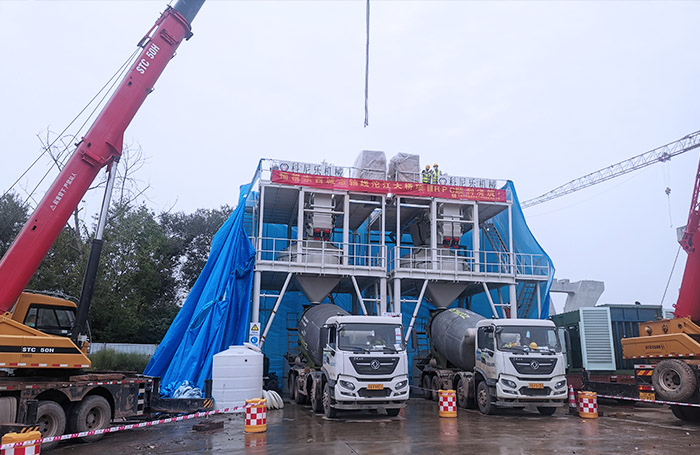 3868la银河总站快搬式UHPC搅拌站